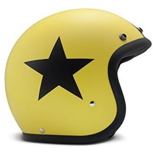 Casco DMD Vintage Star Amarillo/Negro M