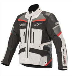 Alpinestars Chaqueta moto Andes Pro Drystar Jacket Tech-air Compatible Light Gray Black Dark Gray Red, Gris/Negro/Rojo, XXL