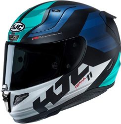 HJC Rpha 11 Naxos Moto Integral casco deportes - negro, rojo y blanco
